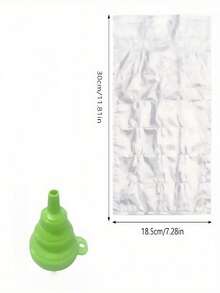 50pcs Disposable Self-Sealing Ice Cube Bags - Grid Shaped Plastic Freezing Mold, High Quality Ice Bag With Funnel, Easy Sealing Design, Kitchen Tool, Suitable For Cocktails, Beverages, Holidays And Summer DIY - Multicolor - View 3