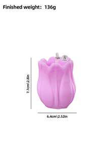 Portavelas con forma de flor de tulipán, vela aromática, vela decorativa, vela de regalo, vela de soja, adecuada para decoración del hogar, chimenea, centro de velas, vela de cumpleaños, portavelas, regalo para amigos, regalo para mujeres, decoración de velas para el hogar, decoración, regalo de Navidad