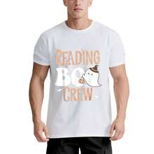 Camiseta unisex divertida y peculiar de Halloween BOO Crew para profesores - 220g% algodón, negro y blanco, suave y transpirable, manga corta, ajuste casual, regalo de Halloween para hombres y mujeres, tallas S- - Blanco - Ver 9