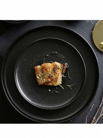 1/25 件可重复使用的陶瓷水果盘，金边，适合家庭聚会、户外活动、团队活动、烹饪、圣诞节