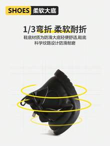 1雙兒童蝴蝶結側拉鍊可愛甜美運動鞋，適合日常穿著與其他場合 [請根據實際CM內長購買] - 黑色 - 查看 7
