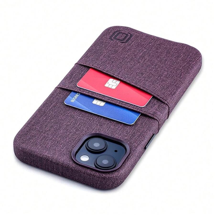 14 Plus Card Case With Built-In Metal Plate For Magnetic Mounting & 2 Card Holder Pockets: Luxe M2 Wallet, Canvas Style Synthetic Leather ( 14 Plus, Burgundy){"Size_name":"14Plus","Color_name":"Burgundy"} - Multicolor12 - View 1