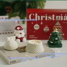 1pc Christmas Scented Candle Gift Set, Ambient Home Handmade Fragrance Decoration, Candle Christmas Gift, Christmas Decorations, Christmas Gifts - Multicolor - View 12
