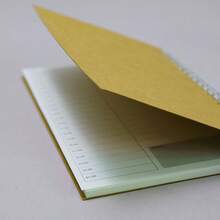 Daily Planner Notebook, English Version, Monthly & Weekly Planner, A5 Spiral Bound