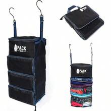 Suitcase Organizer Pack More In Your Large Or Carry On Luggage Unpack Instantly With These Compression Packing Cubes For Suitcases Hanging Shelf Organizer For Closet Black