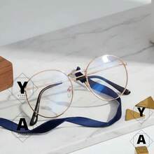 Round Unisex Vintage Retro Frame For Prescription Placement - Rusty Rose - View 2