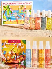40ml Brasilianische Strandkollektion Sprühnebel mit Geschenkbox, limitierte Auflage Aromatherapie Raumspray, Janeiro mehrstufiger erhöhter Zustand der Glückseligkeit langanhaltender natürlicher Duft, der elegante solarinspirierte blumig-fruchtig-zitrus-kokosnuss-vanille-holz-aquatisch-ozean-sand-Aromen freisetzt