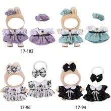 Bộ trang phục có thể thay đổi 17cm cho búp bê Móc khóa (Chỉ có váy, không bao gồm búp bê và giày) - Nhiều màu - Xem 2