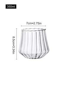 1pc Transparent Glass Water Cup Back To School - Clear - View 9