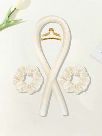 1pc Black Hair Curler For Hair Styling. Reusable Heatless Curling Rod Headband No Heat Silk Ribbon Curling Rod Hair Roller Curls With Hair Claw Clip Slouchy Natural Soft Wave DIY Hair Rollers Styling Tool For Sleep In Overnight Heatless Curling Rod Headband, Curly Hair, Hair Rollers, Hair Curler, Heatless Curl, Heatless Curls, Hair Curlers, Rollers, Hair Curl, Rollers For Hair, Curly Hair Tools, Hair Rollers, Hair Roller, Curls Diffuser, Hair, Travel, Hair Products, Hair Tools, Hair Stuff, Barber, Barber Accessories, Barbershop, Hairdressing Equipment