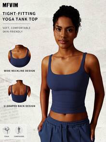 MFVIM Damen Fitness Top, Yoga Tragen, Sport Trägerhemd, hochelastisches Workout Trägershirt, geeignet für Zuhause, Pendeln