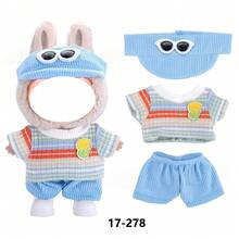 New Casual Fashion Outfit Set, Includes T-Shirt, Shirt, Tulle Skirt, Princess Dress, Overalls, Compatible With 17cm FORLABUBU Dolls (Doll And Shoes Not Included) - Multicolor - View 4
