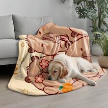 1 Manta personalizada con patrón de capibara con tu nombre - Suave, cálida y cómoda para camas, sofás y sillas de oficina - El regalo perfecto para Navidad y Halloween., Sofá cama, Regalo personalizado, Manta personalizada - Marrón Mocha - Ver 10