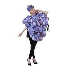 In-Stock New Halloween Stage Performance Costume, Sports Meet Fruit Party Role Play Outfit, Fruit & Vegetable Pattern Fabric Sponge Costume, Wholesale