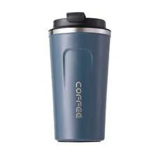 Personalized Mug Stainless Steel Insulated Cup Creative Outdoor Leisure Portable Office Coffee Cup Vacuum Insulated Reusable Coffee Cup With Lid Suitable For Returning To School - Multicolor - View 10