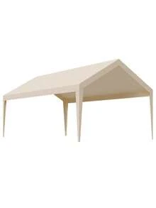 12x20 Ft UV-Resistant Carport Canopy Cover - Frame Not Included - Beige1 - View 6