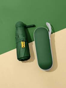 Small Folding Umbrella, Mini Pocket Waterproof Portable Travel Umbrella, Sun Umbrella, Women's Sun Protection And UV Protection Umbrella, 2-In-1 Mini Six-Fold Ultralight Portable Umbrella, Mini Travel Umbrella, Portable Umbrella For Both Sunny And Rainy Days, Windproof, 99% UV Protection