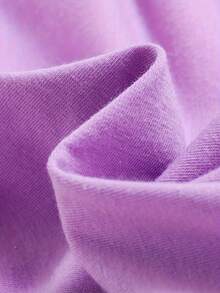 coviviky 女孩独角兽和花卉印花彩虹网眼及膝短袖连衣裙，可爱又梦幻 - 紫色 - 查看 6