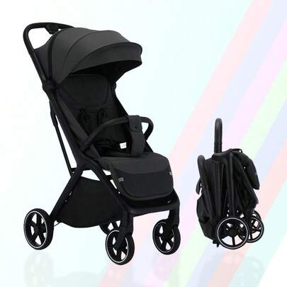 Lightweight Baby Stroller, Foldable Stroller Infant, One-Touch Collection, Adjustable Backrest, Breathable Mesh, Easy To Carry, Suitable For Travel