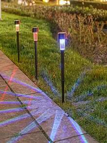 10pcs Solar LED Lights, Outdoor Solar LED Lawn Lights, 35 Milliamperes,Solar Landscape Decorative Lights, Waterproof And Durable. They Are Suitable For Courtyards, Lawns, Paths, Decks, Driveways And Gardens, As Well As For Decorating Festival Parties And Garden Walkways. - ánh sáng trắng - Xem 6