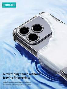 Koolife 1pc Soft Silicone Shockproof Protective Case Compatible With Apple 17 Promax, Thick Full Coverage Anti-Fall Transparent Soft Shell For IPhone 17 Promax/17/17 Pro/17 Air - Clear - View 5