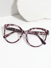 1-5pcs Women Plastic Cat Eye Frame Cheetah Print Personalized Never Outdated Minimalist Shades Basics Classy Aesthetic Basic Clear Glasses For Daily Life, Back-To-School Essentials, Reading, Street-Photography, Office Outfit Fashion Accessories