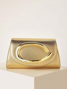 Glitter, Shiny, Luxury, Glamorous, Elegant, Exquisite Large Women Clutch Purse Evening Bag Prom Handbag With Detachable Chain For Wedding Velvet Elegant For Girls, Women, College Students, Rookies & White-Collar Workers For Party, Prom, Wedding, Party Bags,Perfect For Party Wedding Prom Dinner/Banquet Matching With Holiday Party Dress Evening Dress & Sequin Dress - 金色 - 查看 2