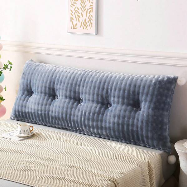 Headboard Pillow For Bed With Plush And Supportive Backrest Cushion For Bed,Soft Plush Pillow Headboard Dorm Headboard With Removable Cover, Warm Headboard Pillow For Bed Support While Reading,Working And Resting, Daybed Pillows For Sitting Up