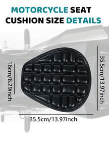 Motorrad Sitzkissen, Druckentlastende Motorrad Luftkissen Sitzauflage - Universelle Passform mit wasserdichtem schwarzem TPU-Material für Cruiser, Motorräder, Elektroroller und Touring-Sättel