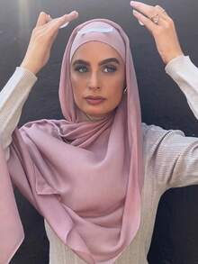 1pack Hijab Tape, Invisible Anti-Slip Adhesive Tape For Headscarf Fashionable Brooch