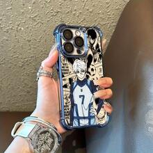 Anime B-Bluelocks Phone Case Compatible With  16 15 14 13 12 11 Pro Max X XR XS Max 8 12 Plus Shockproof Transparent Soft Back Cover  17 Case Cover For  17 Pro Max - 混合顏色 - 查看 5