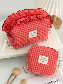 1Pc/Set Túi đựng đồ trang điểm chần bông kẻ caro màu khối Túi đựng mỹ phẩm Túi đựng son môi Túi đựng băng vệ sinh Túi đựng tai nghe Ví Ví đựng đa năng Túi đựng đồ cầm tay có khóa kéo Đựng mỹ phẩm, chăm sóc da, kem dưỡng da tay, dầu dưỡng môi, sơn móng tay, băng vệ sinh, tai nghe, tiền xu, các vật dụng nhỏ Đồ dùng du lịch Đồ dùng đi làm Quà tặng cho người yêu và bạn bè Quà tặng sinh nhật Quà tặng phù dâu Quà tặng ngày lễ tình nhân Bộ túi đựng đồ trang điểm Hộp đựng đồ trang điểm Túi đựng đồ vệ sinh cá nhân Đồ dùng học tập Túi đựng đồ trang điểm Đồ dùng ngày lễ Túi đựng đồ trang điểm Đồ dùng trang điểm Đồ dùng cho ngày lễ Mùa đông Họa tiết da báo Chó xúc xích Quà tặng cho phụ nữ Đồ dùng cho ngày tựu trường - Nhiều màu - Xem 11