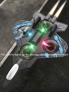 1pc 2.4GHz Remote Control Quadcopter Drone With Colorful Lights, 1000mAh Battery + USB Charging Cable, Suitable For Beginners, Kids And Adults