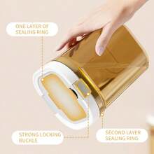 Milk Powder Canister, Light-Proof Airtight Container, Moisture-Proof Portable Baby Milk Powder Box, Large Capacity Divider Box, Milk Powder Dispenser, Divider Box, Storage Box