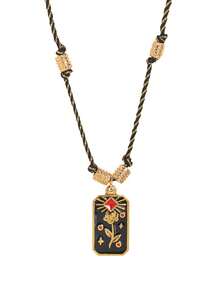 1 Dây chuyền bằng thép không gỉ hình hoa, mặt trời, mặt trăng, ngôi sao thời trang và tinh tế, mạ vàng 18k, không dễ bị oxy hóa, tôn lên sức sống và sự quyến rũ của phụ nữ. Phù hợp với trang phục dự tiệc, lễ hội âm nhạc, cũng như trang phục hàng ngày cho vợ, mẹ và bạn gái. Trang sức dành cho nữ. - Nhiều màu - Xem 10