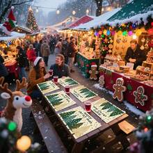1 pieza/4 piezas/6 piezas/100 piezas Manteles individuales con diseño de árbol de Navidad - Protectores de mesa rectangulares de poliéster lavables a máquina, agarraderas decorativas para el comedor, suministros para fiestas, regalos de Navidad - Multicolor - Ver 8
