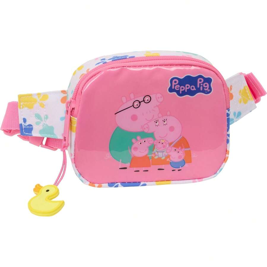 Safta Pochete infantil  "Baby Pig" para meninos e meninas - Pochete ajustável, leve e segura com design adequado para crianças, ideal para escola, viagens ou atividades ao ar livre ⚫ Frete grátis ✅ Entrega em 24/48 horas para a Espanha (continental) - Rosa - Ver 1