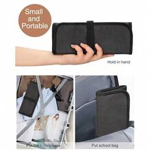 OCHEAL Makeup Brush Holder,Makeup Brush Organizer,Travel Makeup Brushes Bag Cosmetic Bags Pouch For Women Cosmetic Brushes Makeup Artist -Brushes Not Included{"Color_name":"Black","Size_name":"Small(Packof1)"} - 黑色的 - 查看 8