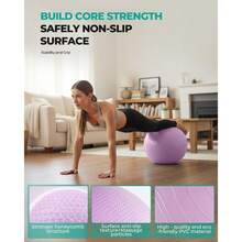 Yoga Ball Extra Thick Exercise Ball For Workout Pregnancy Stability 4 Sizes Anti Burst Balance Ball For Yoga Pilates Fitn Birthing Physical Therapy Includes Pump