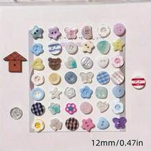 20 件彩色纽扣套装，适用于 DIY 服装、毛衣和工艺品装饰（款式随机）