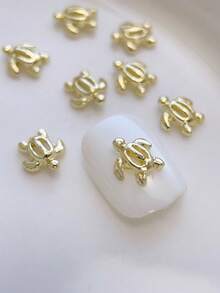 20 chiếc phụ kiện trang trí móng tay, móng giả, phụ kiện móng tay hình rùa biển màu vàng và bạc, phụ kiện móng tay kim loại chủ đề đại dương mùa hè, đá trang trí móng tay, thích hợp cho nhiều mục đích trang trí móng tay DIY. - Nhiều màu - Xem 5