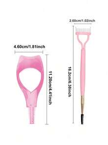 2pcs Eyelash Products - Eyelash Curler Guard And 2-In-1 Stainless Steel Eyelash Comb Eyebrow Brush, Create Natural Lashes And Prevent Mascara Clogging On Makeup Tools,Makeup,Cheap,Room Decor,Vanity,Travel,Bedroom,Makeup Accessories