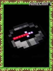 Minecraft 1pc Pixel Style Compass Game Light, Guide Function, Minecraft Night Light, LED Stackable Cartoon Light, LED Night Light, Decorative Environment Light, Sleep Companion Night Light, Rechargeable Night Light, Creative Mine Light Pendant, Fashionable New Creative Light, Ideal Choice For Decoration, Home Theater, Room Decoration, Perfect Gift, Christmas Gift