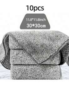 3 PIEZAS/5 PIEZAS/10 PIEZAS Paños de microfibra súper absorbentes para platos, trapos de limpieza de cocina, con gran poder desengrasante, para uso húmedo y seco, secado rápido, sin pelusa, esenciales para el hogar y la cocina, 25*25cm/30*30cm