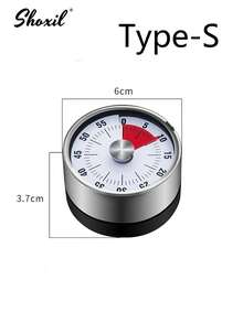 shoxil 1Pc Kitchen Timer, Magnetic Timer, Time Manager, Mechanical Rotating Visual Timer, Egg-Timing Tool, Suitable For Daily Use And Kitchen Baking