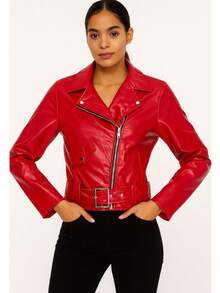 Women Lightweight Jackets - Red - View 2