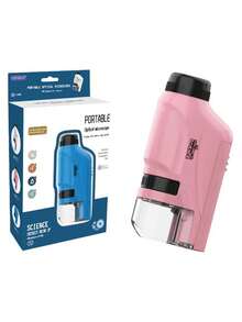 Portable Handheld Microscope - Scientific Exploration And Observation Tool. Suitable For Outdoor Nature Observation, Science Education Subjects, And Exploring The Microscopic World. A Popular Science And Education Item. Lightweight Design With Clear Observation Effects, Infusing Convenience And Fun Into Scientific Exploration