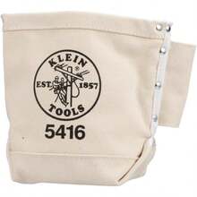 Klein Tools 5416 Tool Bag With BullPin Bolt Pouch And Belt Strap Connect 5 X 10 X 9Inch