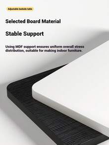 Super life 1 pieza Mesa portátil con ruedas para laptop - Mesa lateral móvil ajustable en altura con ruedas, mesa en forma de C de 23.7"/31.5" para cama, sofá, sillón, oficina en casa - Ruedas con