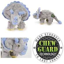 Dinos - Rex Squeaky Plush Dog, Chew Guard Technology - Green, Large - Volantes Dinos + Pequeño + Volantes Dinos (gris) - Ver 1